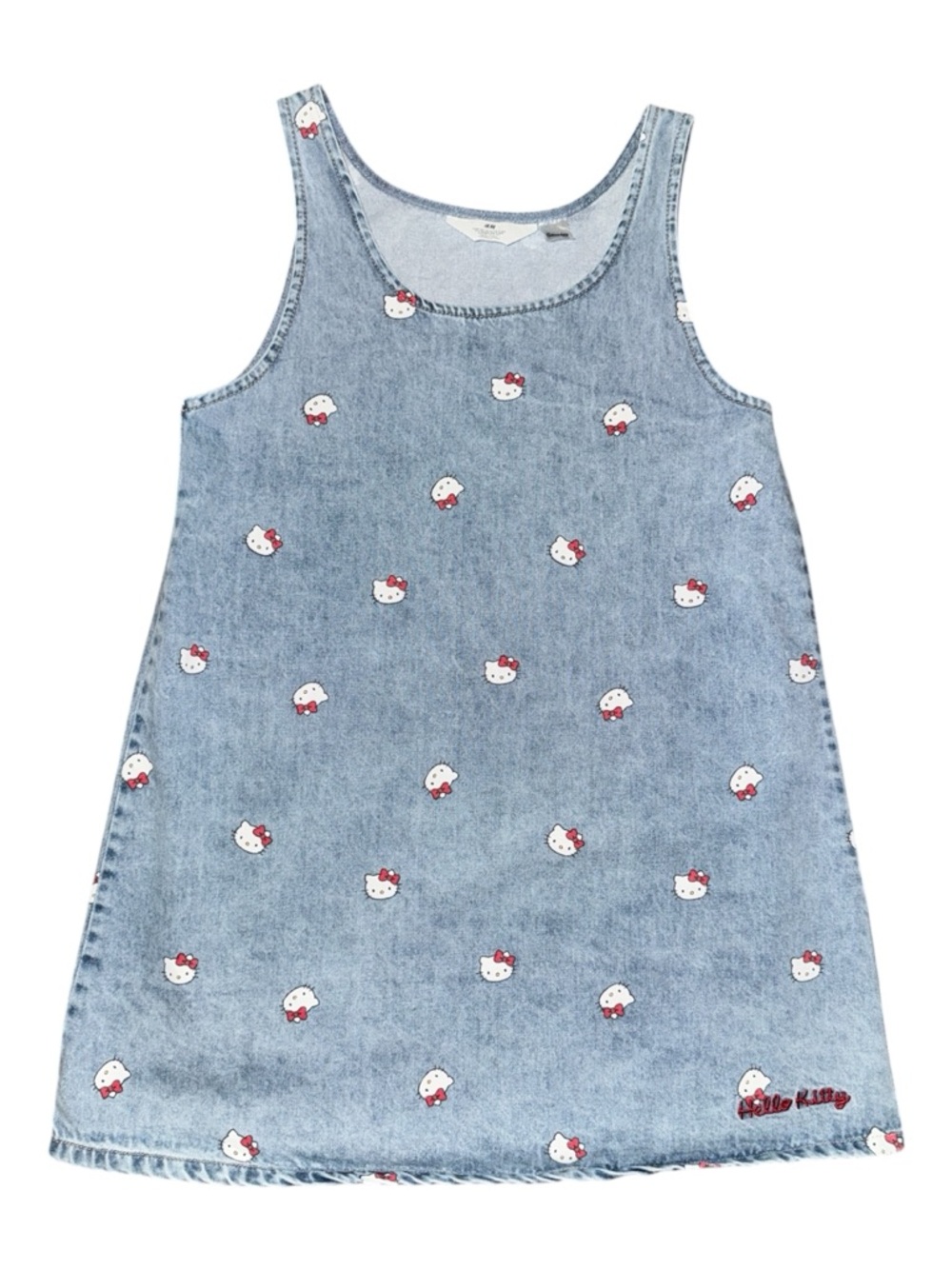 H&M x Sanrio Hello Kitty Denim A-Line Dress Size 9-10